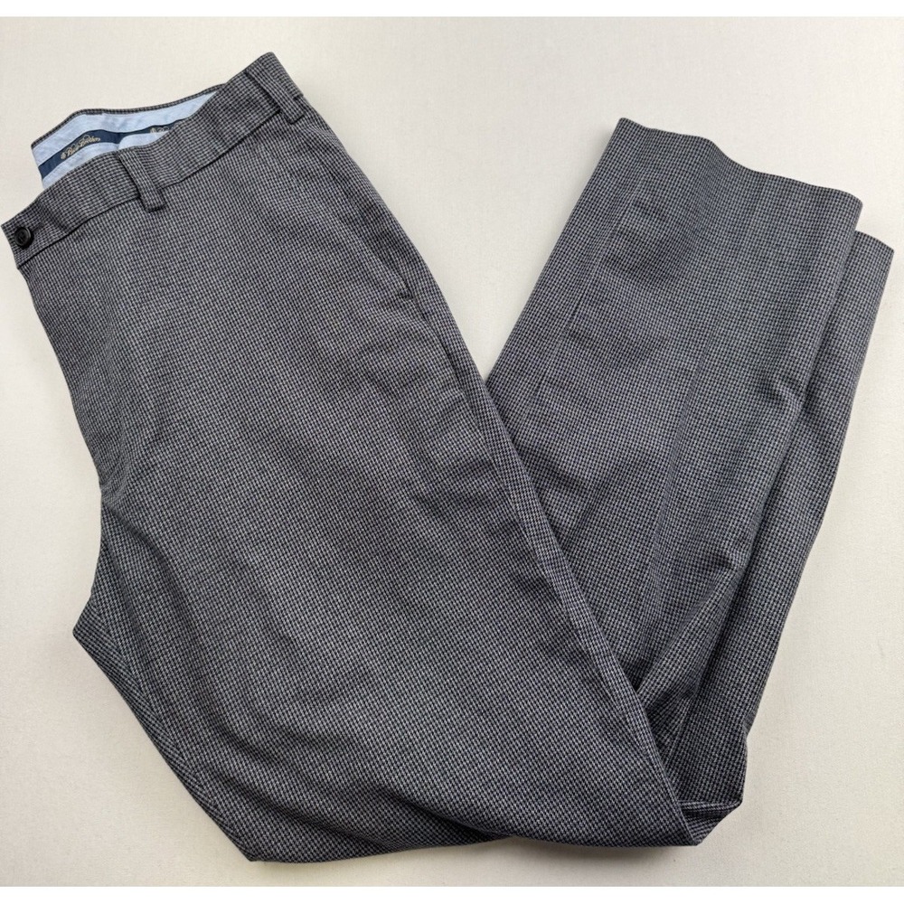 Brooks Brothers Pants Men's 36x31 Advantage Chino Clark Gray Houndstooth‎
